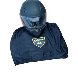 GDM DK-140 Full Face Motorcycle Helmet Matte Black Large